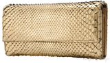 Gold Snakeskin Wallet on Chain