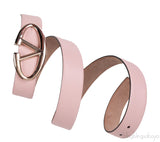 Valentino Garavani Old Pink V Buckle Belt