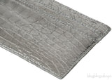 Silver Crocodile Card Holder