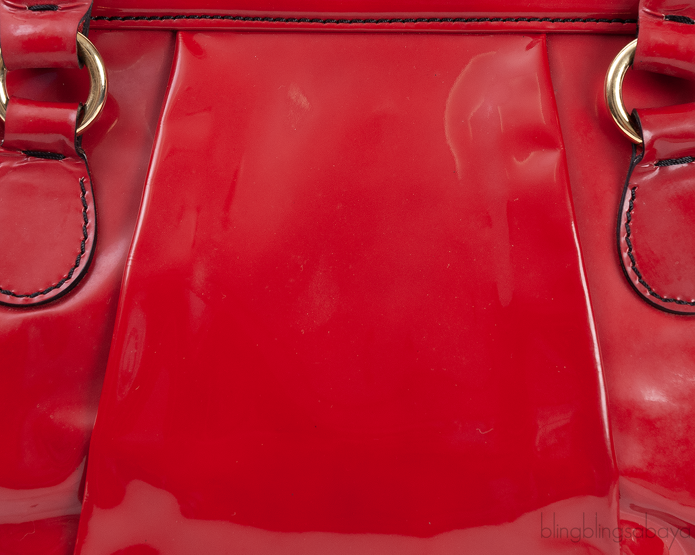 Valentino Garavani Red Patent Top Handle Bag