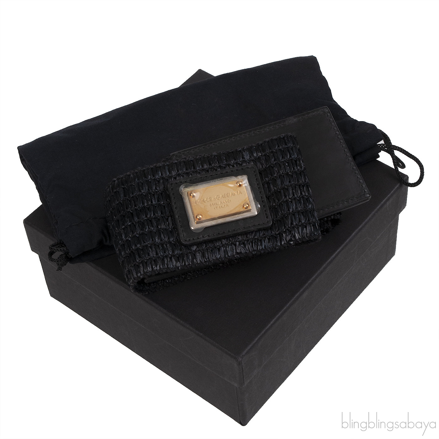 Dolce & Gabbana Black Elastic Waist Belt