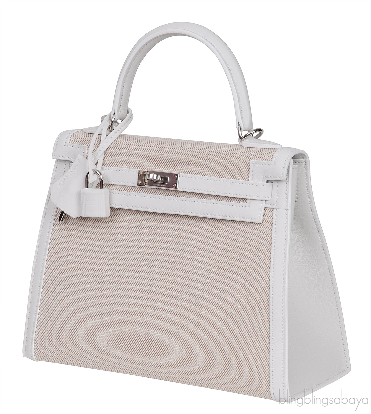 Kelly 25 New White Swift Ecru Beige Toile H PHW