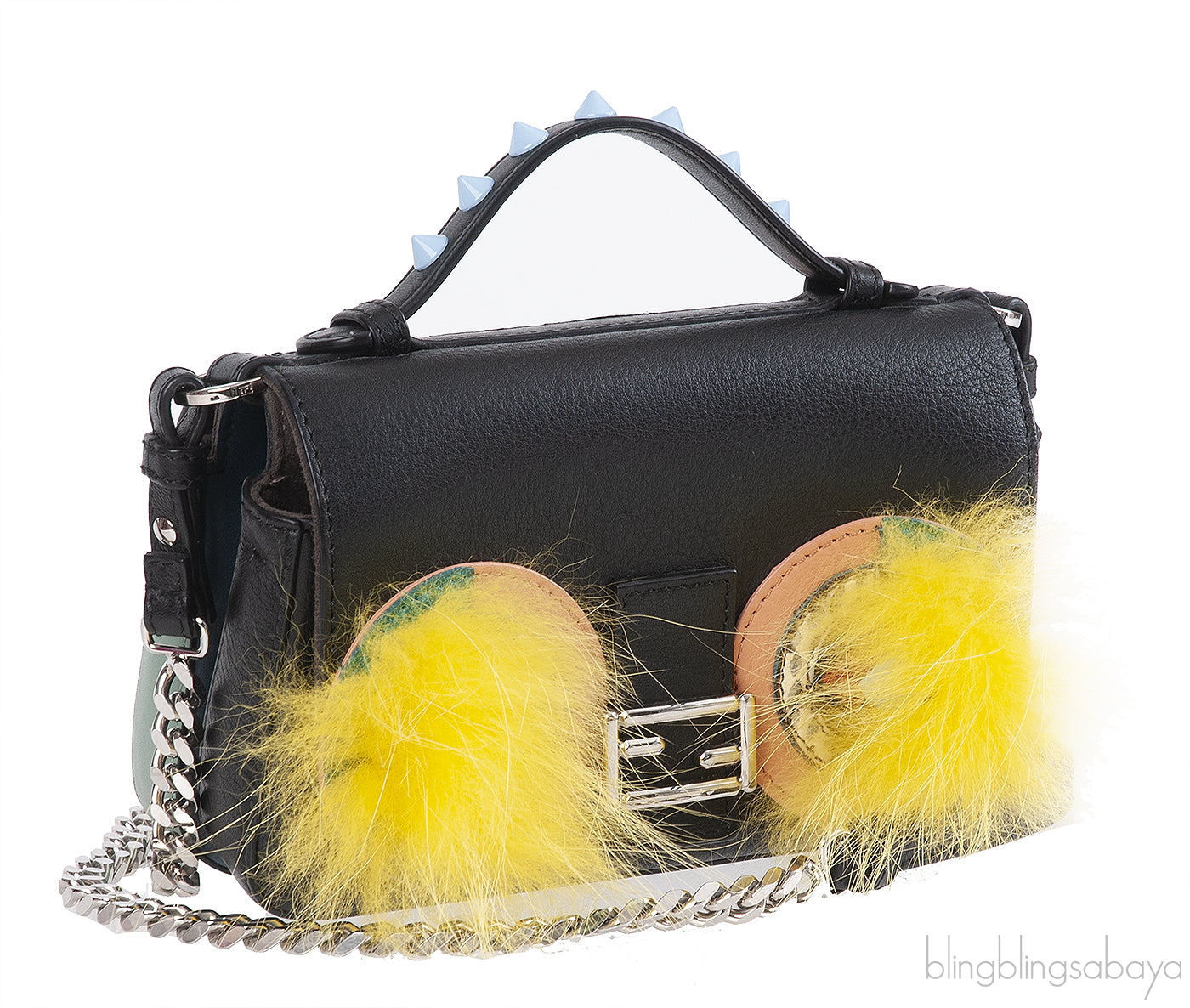 Fendi Baguette Micro Double-Sided Monster Crossbody Bag