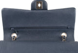 Classic Midnight Blue Medium Double Flap Bag GHW