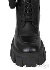 Black Monolith Leather Boots