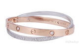 Love Diamond Double Band Bracelet