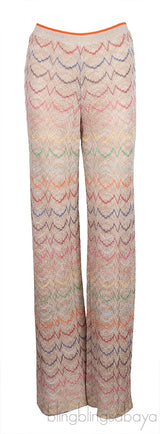 Metallic Beige Trouser