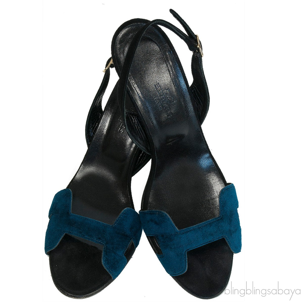 Bi-color Suede Night 90 Sandals