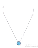 Turquoise Perlée Couleurs Pendant
