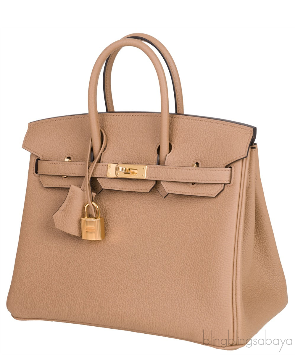 Birkin 25 Chai Veau Togo GHW