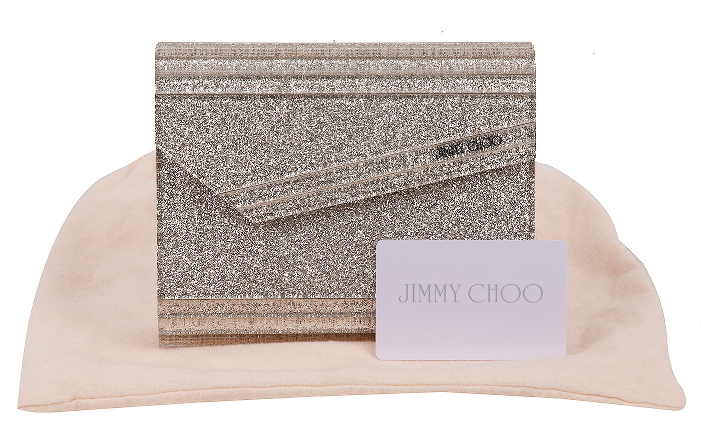 Candy Silver Glitter Acrylic Clutch Bag