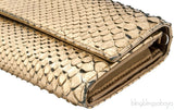 Gold Snakeskin Wallet on Chain