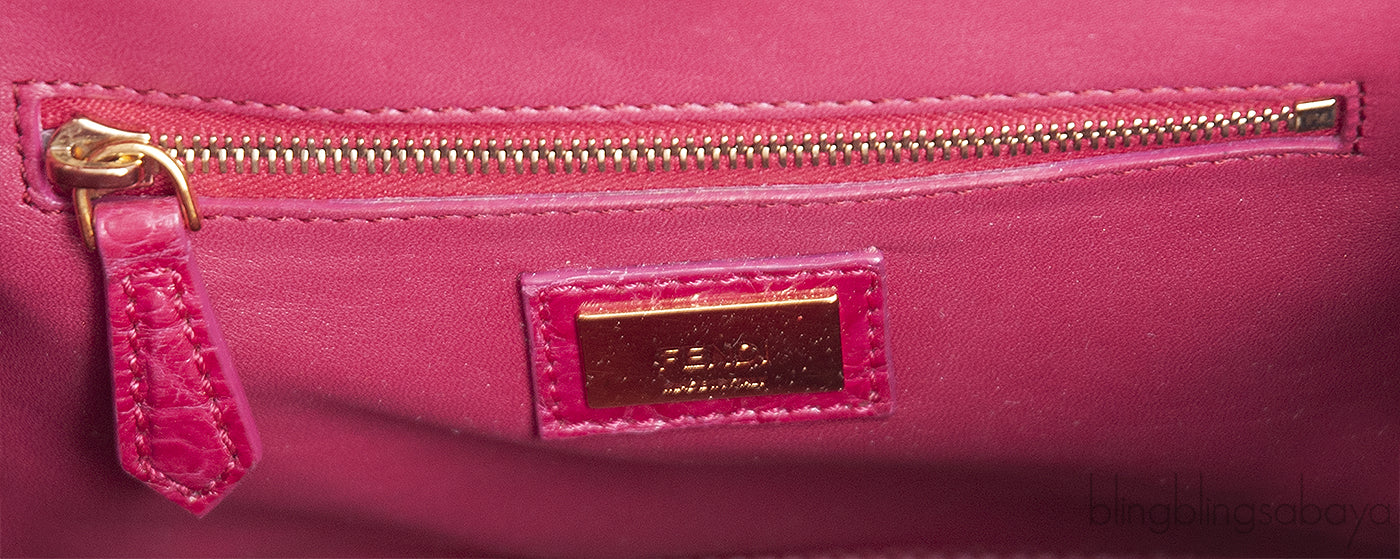 Fuchsia Crocodile Mini Peekaboo