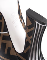 FF Motif Square Toe Pumps