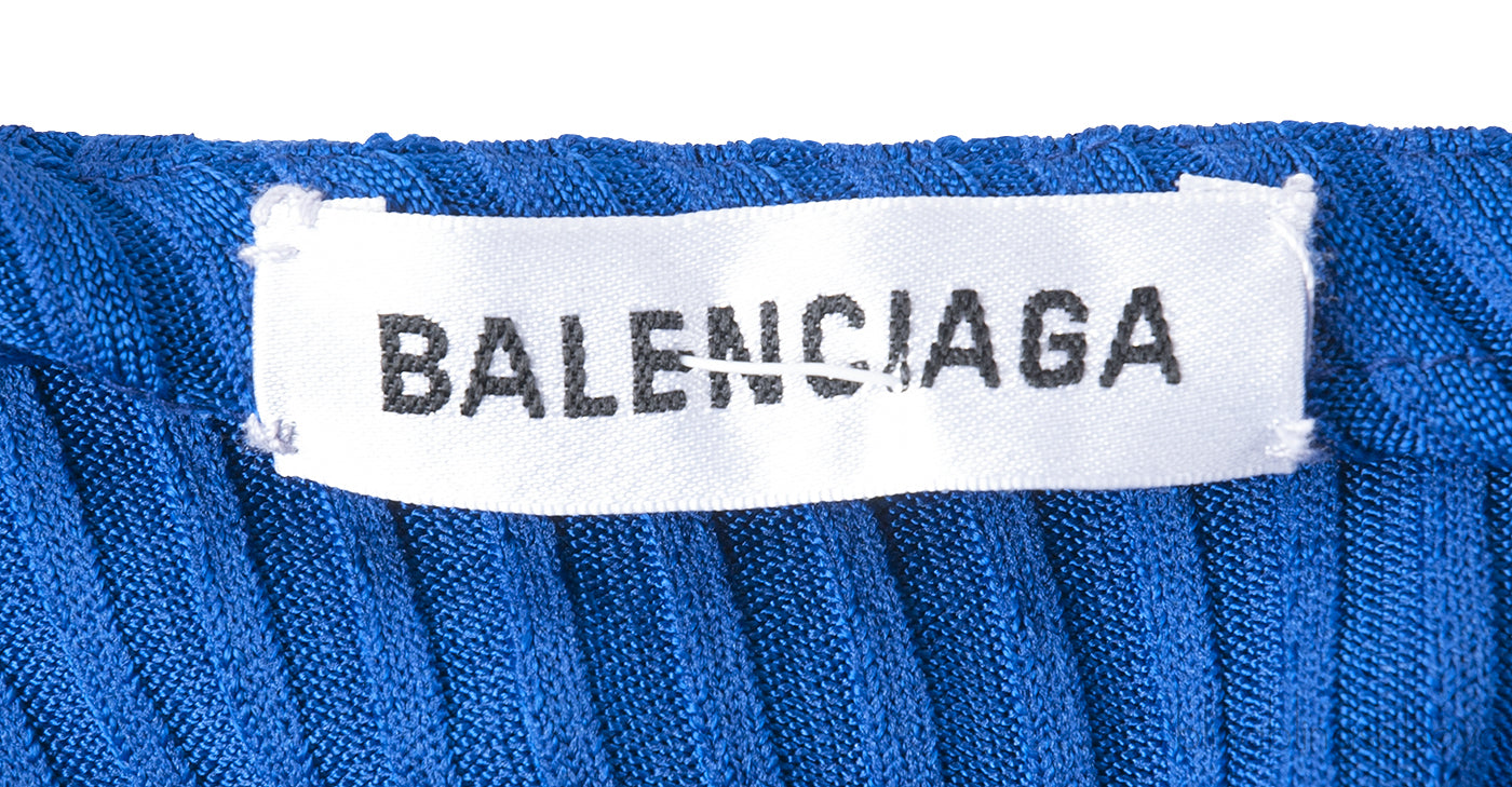 Blue Knitted Oversize Dress