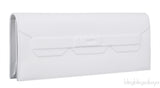 Shadow White Kelly Cut Pochette Swift