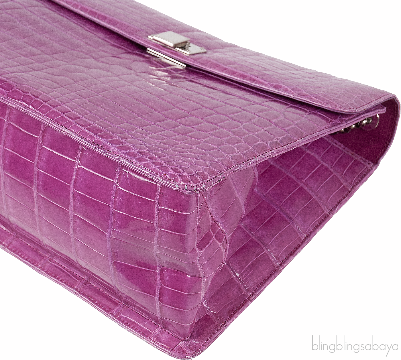 Tiffany & Co. Purple Cornelia Crocodile Shoulder Bag