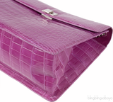 Tiffany & Co. Purple Cornelia Crocodile Shoulder Bag