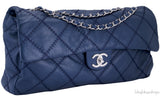 Ultimate Stitch Navy Flap Bag