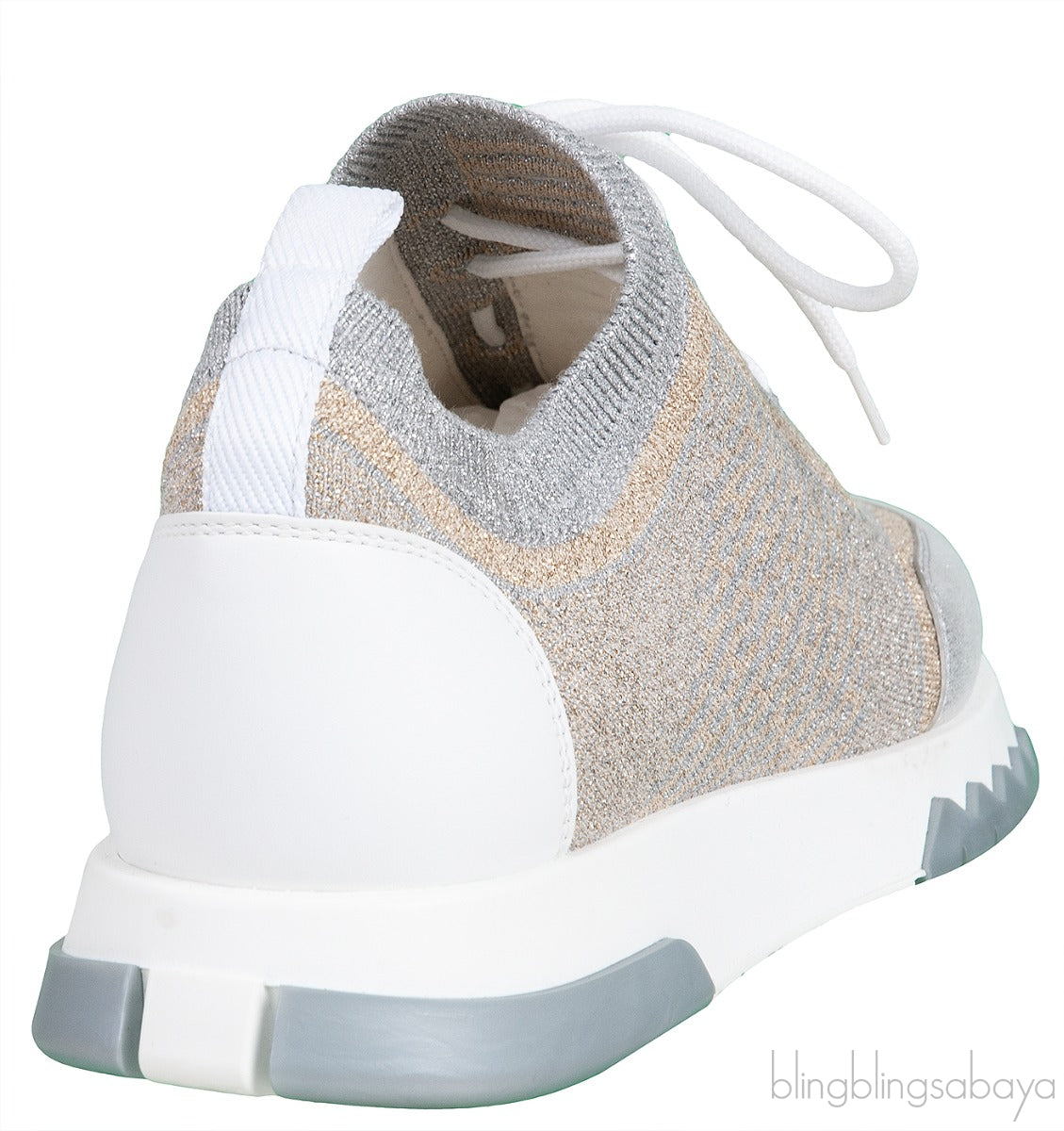 Hermes Metallic Silver/Gold Addict Sneakers