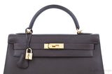 Kelly 32 Dark Brown Epsom GHW