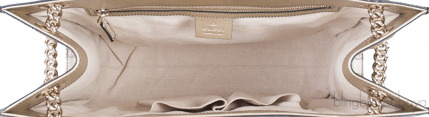 Emily Light Gold Guccissima Shoulder Bag