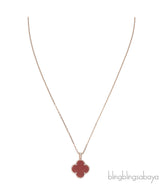 Van Cleef & Arpels Secret  Pendant Watch Carnelian Necklace