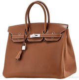 Birkin 35 Fauve Barenia PHW