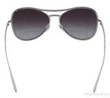 71108 Silver Crystal Aviator Sunglasses