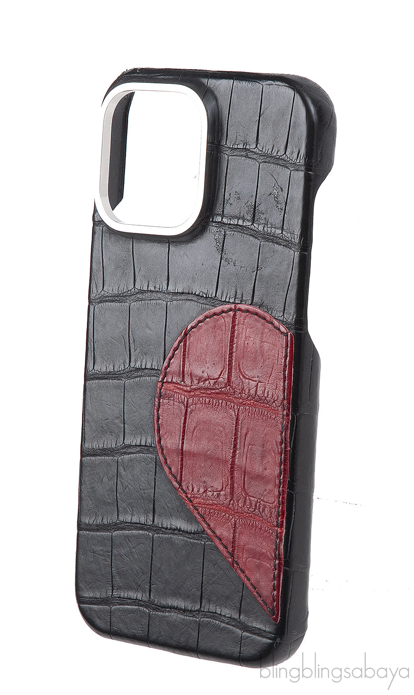 Laboted Iphone 13 Pro Max Classic Case Half Heart Alligator