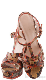 Python Tribute Platform Sandals