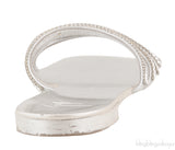 Silver Crystal Sandals