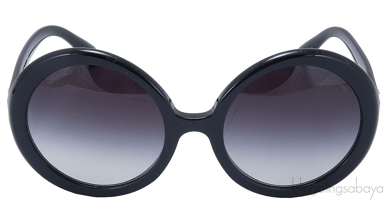 Oversized Black CC Sunglasses