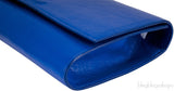 Blue Patent Leather Clutch