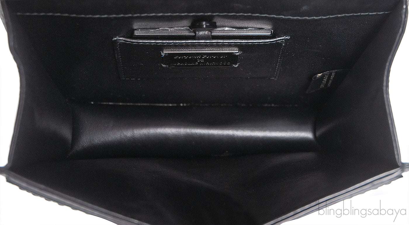 X Nicholas Kirkwood Black Serpenti Forever Crossbody Bag