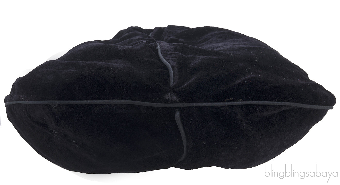 Black Velvet Handle Bag*