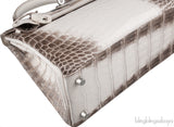 Hermès Kelly 25 Himalaya Niloticus Crocodile PHW
