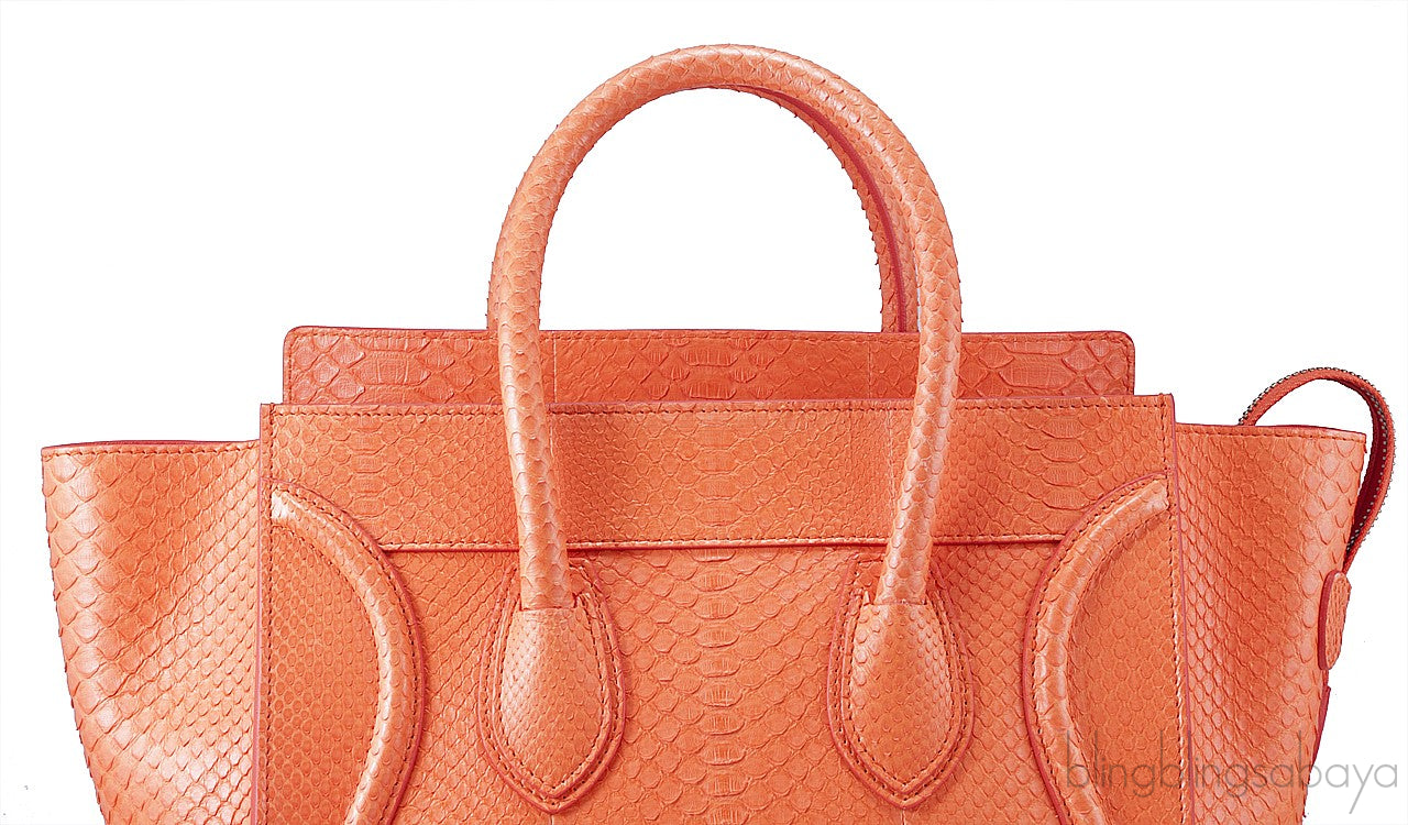 Mini Luggage Orange Full Python