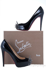 Asteroid Black Spike Toe Pumps