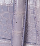 Christian Dior Mitzah Lilac  Crocodile Medium Tote