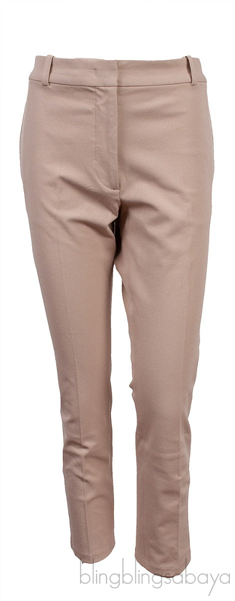 Beige Elastic Trouser