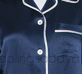 Blue Short Sleeve Pajama Set