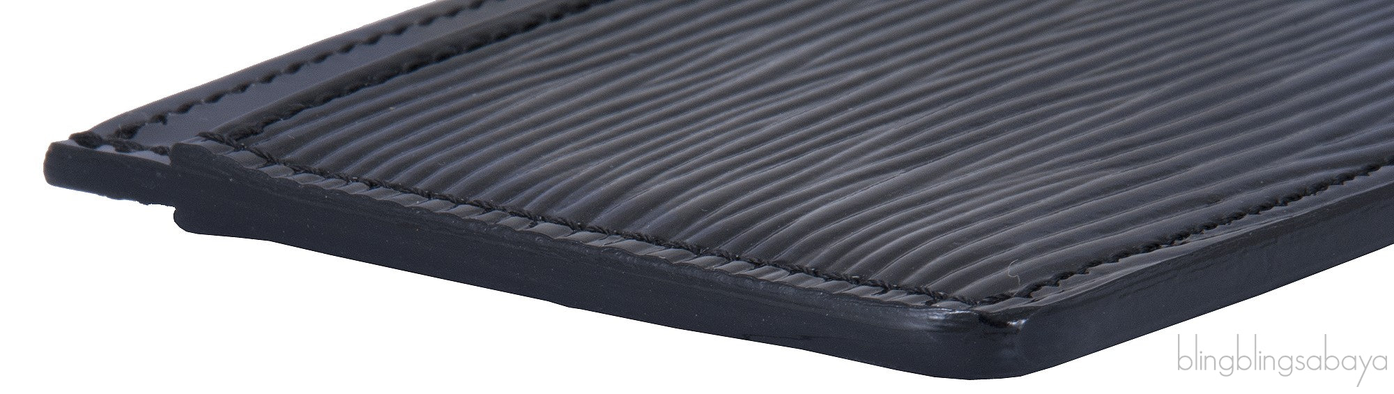 Black Epi Card Holder
