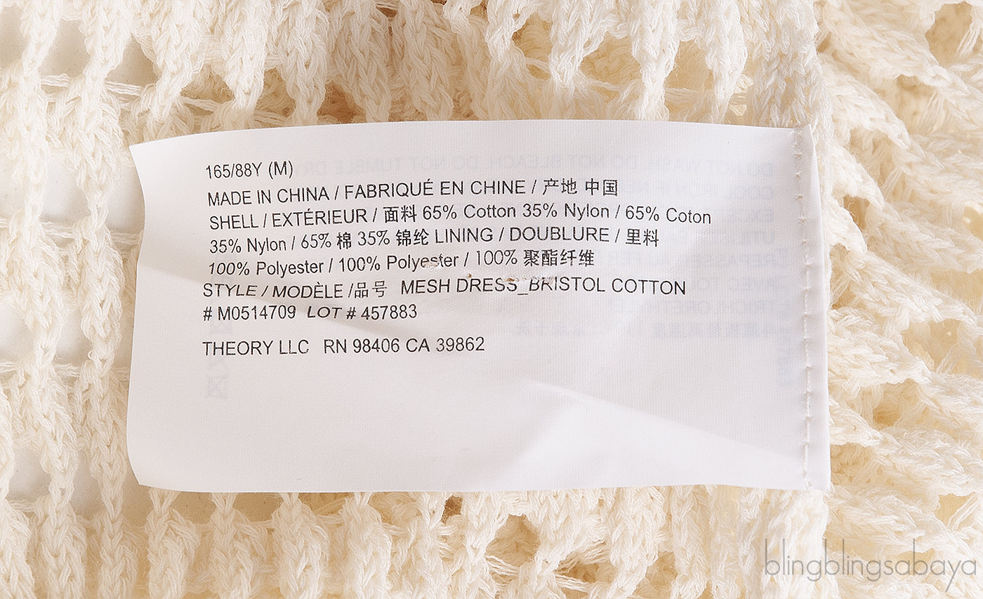 Off-white Knitted Perforated Dress
