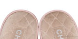 Beige Suede & Chain Sandals