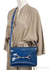 Gucci Bright Bit Patent Leather Shoulder Bag