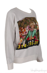 GG Off White Ignasi Monreal Graphic Print Cotton Sweatshirt