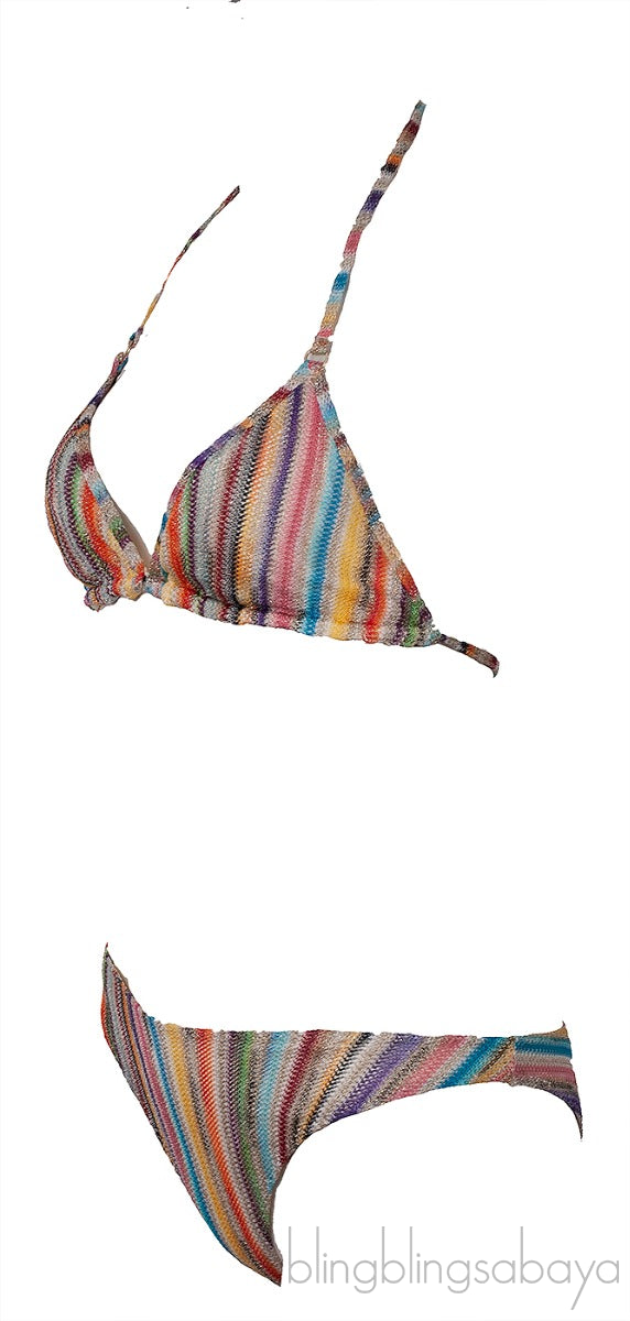 Multicolor Two-Piece Swimsuit
