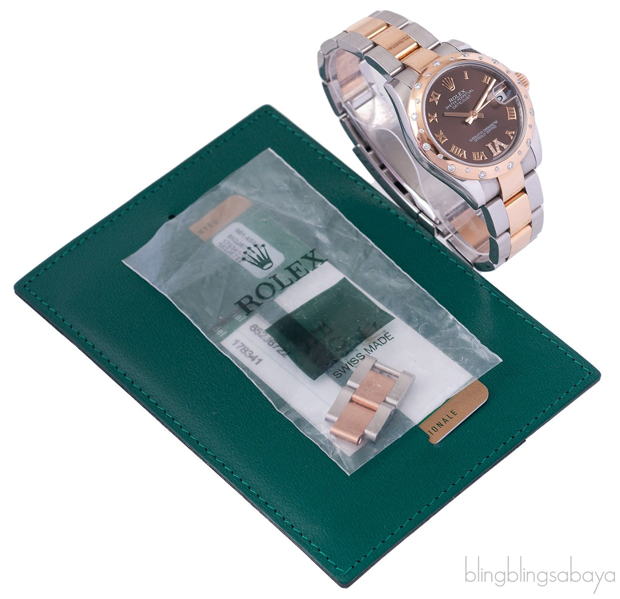 Datejust 31 Chocolate Brown Dial Set with Diamond Bezel