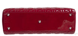Lady Dior Red Patent Quilted Bag PHW